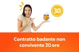 Contratto badante non convivente da 30 ore settimanali (CS): come funziona