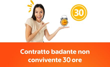 Contratto badante non convivente da 30 ore settimanali (CS): come funziona