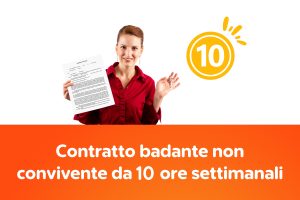 Contratto badante non convivente da 10 ore settimanali (CS)