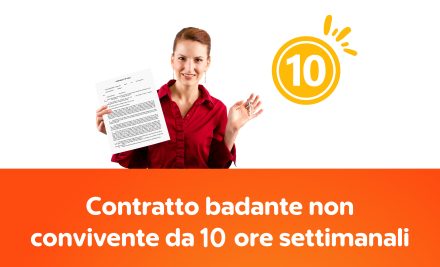 Contratto badante non convivente da 10 ore settimanali (CS)