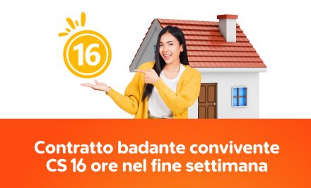 Contratto badante convivente CS da 16 ore per sabato e domenica