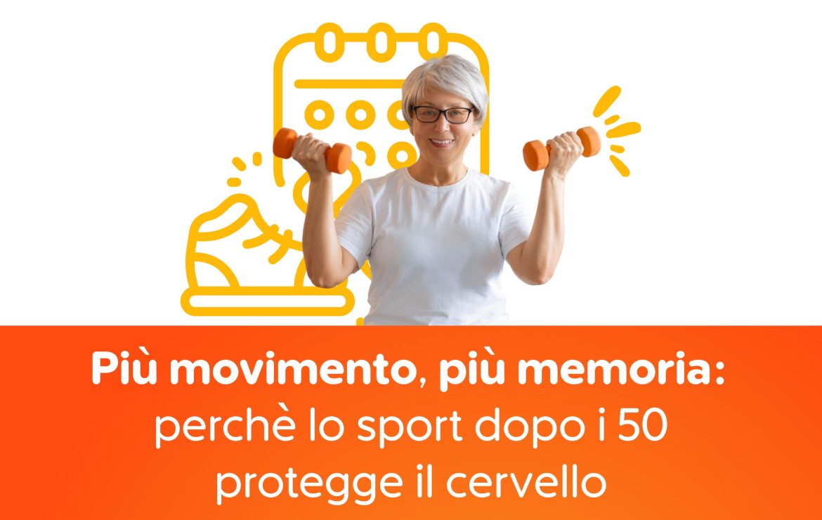 🧠 Più movimento, più memoria: perché lo sport dopo i 50 protegge il cervello