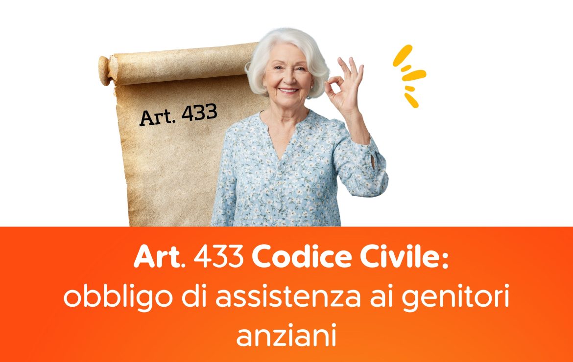 Art. 433 Codice Civile: obbligo di assistenza ai genitori anziani